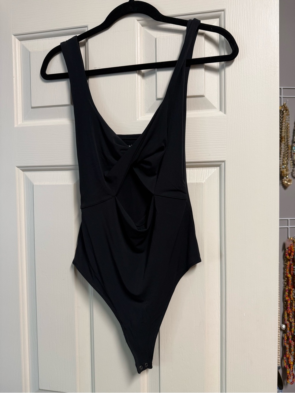 Abercrombie & Fitch Black Twist-Back Bodysuit